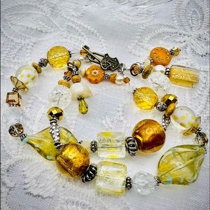 Sunshine! Premium pieces, handcrafted boho style bracelet to kick up the fun! XL